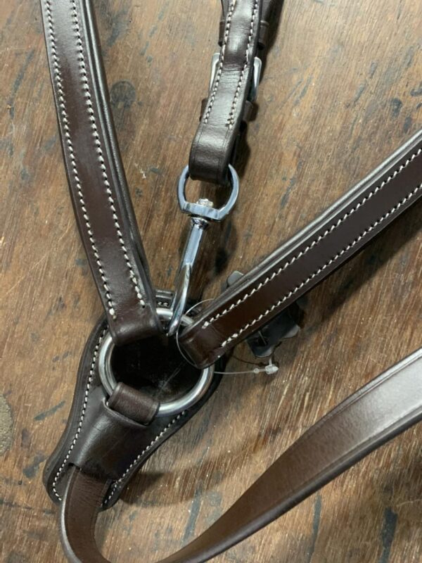 Saddlery Goods 5 Point Anatomical Horse Leather Breastplate Color Havana Brown and Black - Image 2