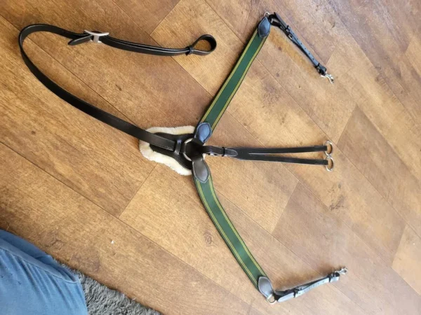 Saddlery Goods Elastic Breastplate Martingale with Running Attachment - Image 3