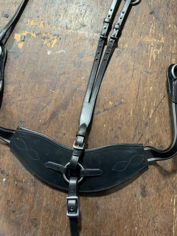 Saddlery Goods 3 Point Breastplate with Padding & Stainless Steel Fittings - Image 3
