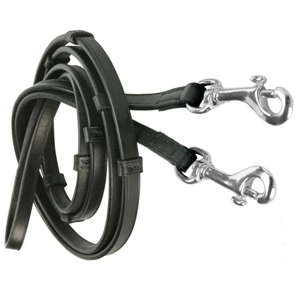 Saddlery Goods Leather Reins with snap - Image 3