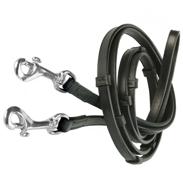 Saddlery Goods Leather Reins with snap - Image 4