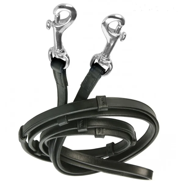 Saddlery Goods Leather Reins with snap - Image 2
