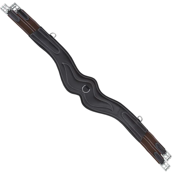 Saddlery Goods Jumping Leather Lay Girth - Image 2