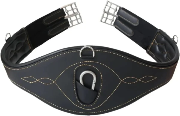 Saddlery Goods Professional's Choice Anatomical Girth Horse Leather Girth Color Black & Brown